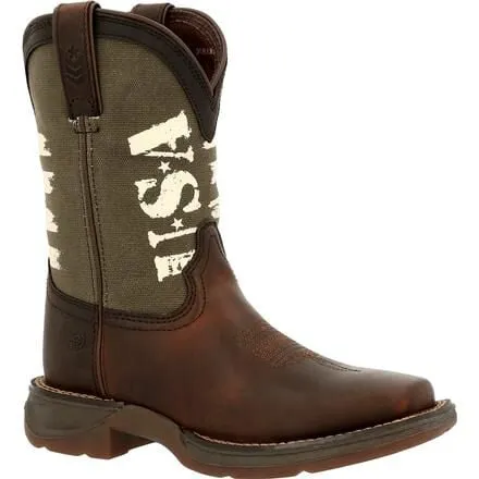 Lil' Rebel™ by Durango® Little Kids' Army Western Boot