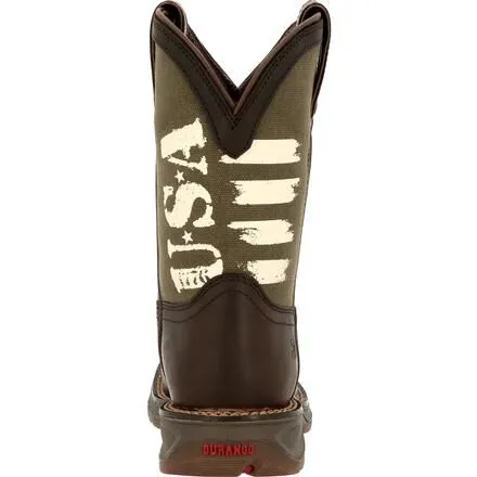 Lil' Rebel™ by Durango® Little Kids' Army Western Boot