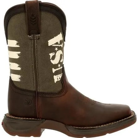 Lil' Rebel™ by Durango® Little Kids' Army Western Boot