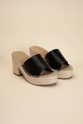 Locke Espadrille Mule Heels