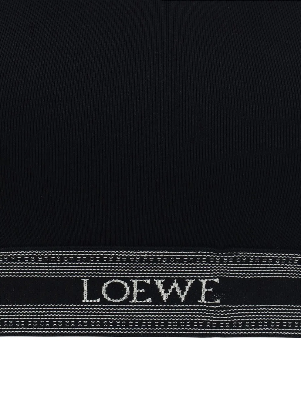 LOEWE  |U-Neck Logo Cropped Tops Tanks & Camisoles