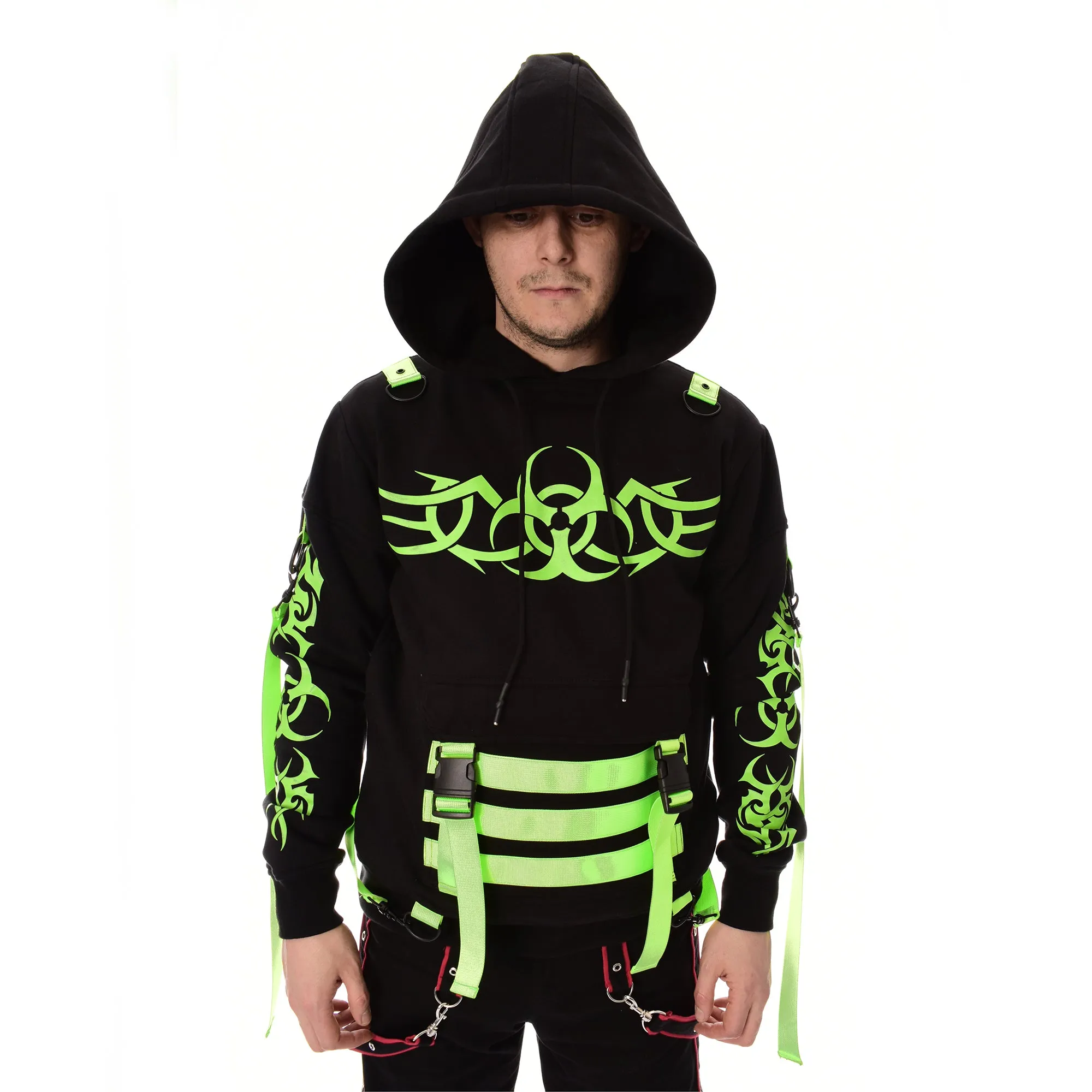 LUCID HOOD - BLACK/GREEN