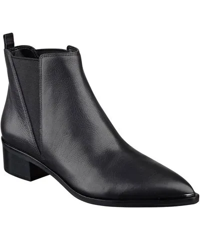 Marc Fisher Women's Yale Chelsea Bootie In Black Leather