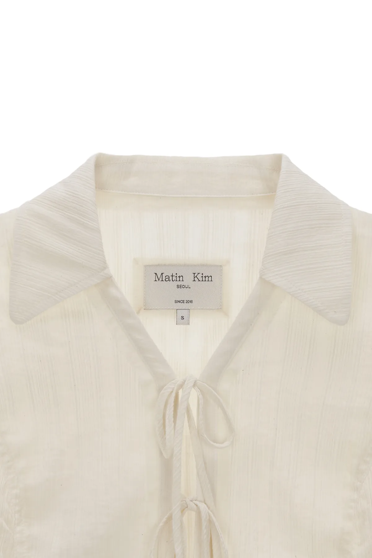 Matin Kim  |Casual Style Cotton Elegant Style Cropped Tops