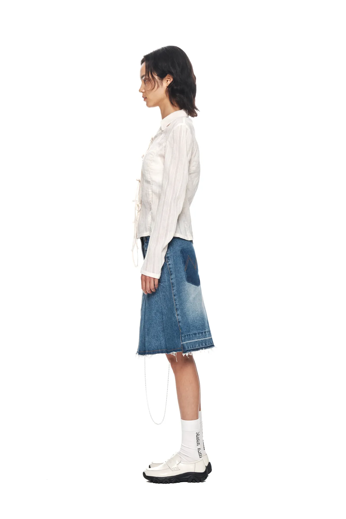 Matin Kim  |Casual Style Cotton Elegant Style Cropped Tops