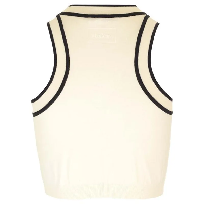 MaxMara  |Crop top in polished cotton