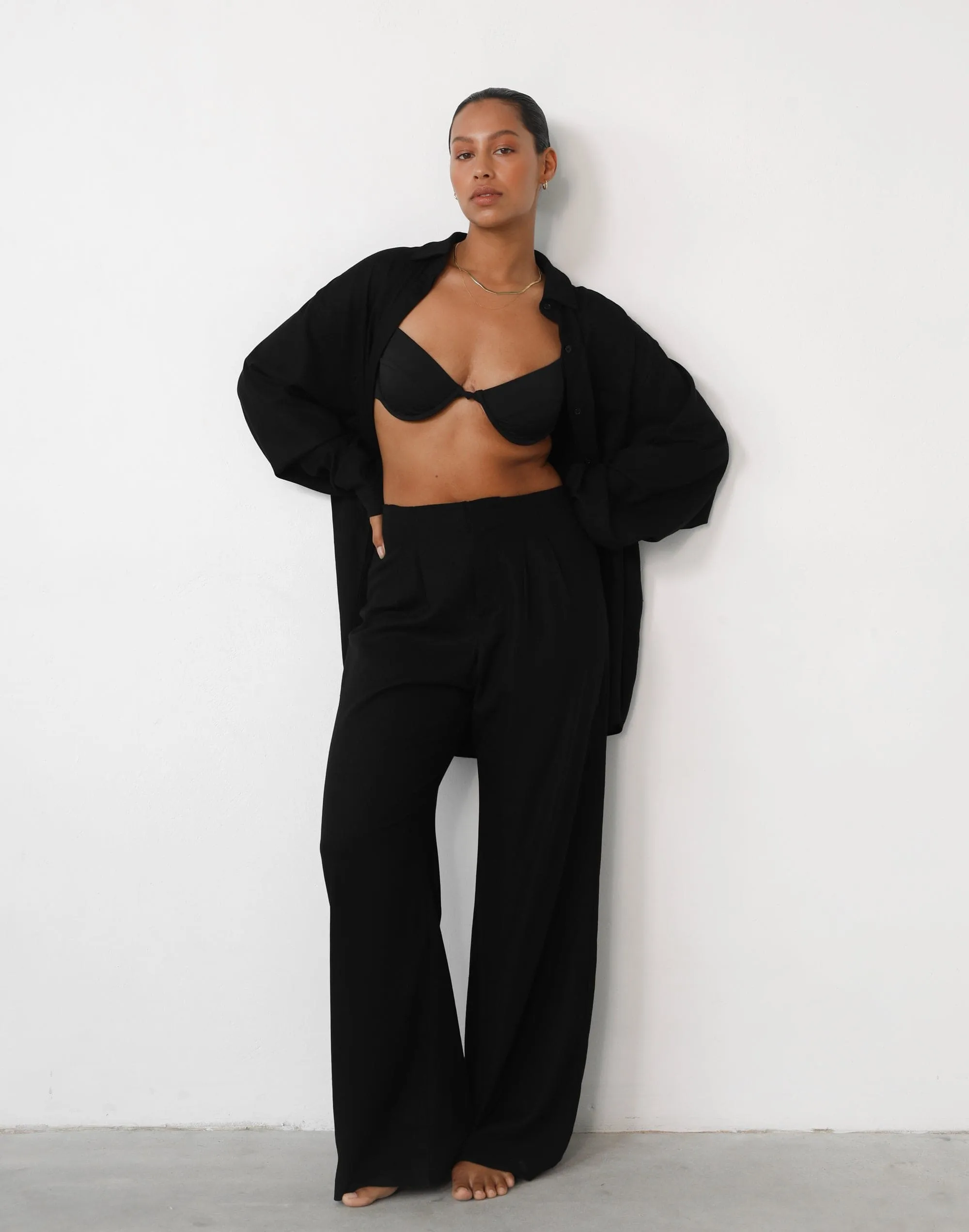 Mckenzie Linen Pants (Black)