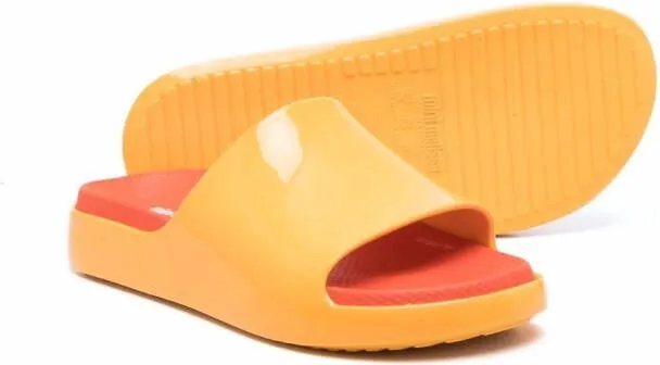 Mini Melissa slip-on single-strap sandals Orange