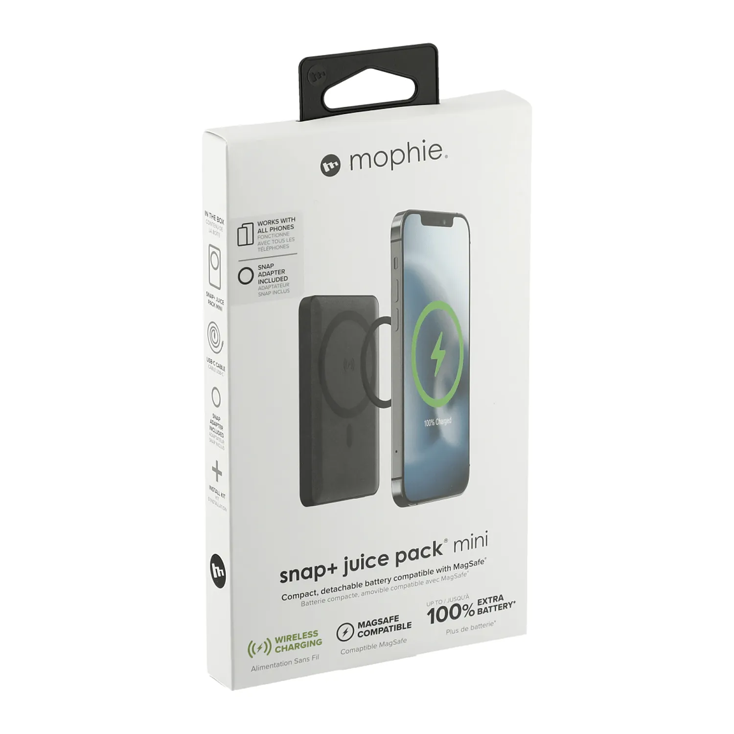 mophie - Snap 5000 mAh Wireless Power Bank