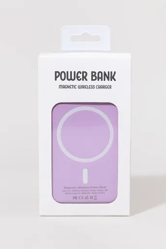 OK Originals Magnetic Wireless Charger Lavender Power Bank