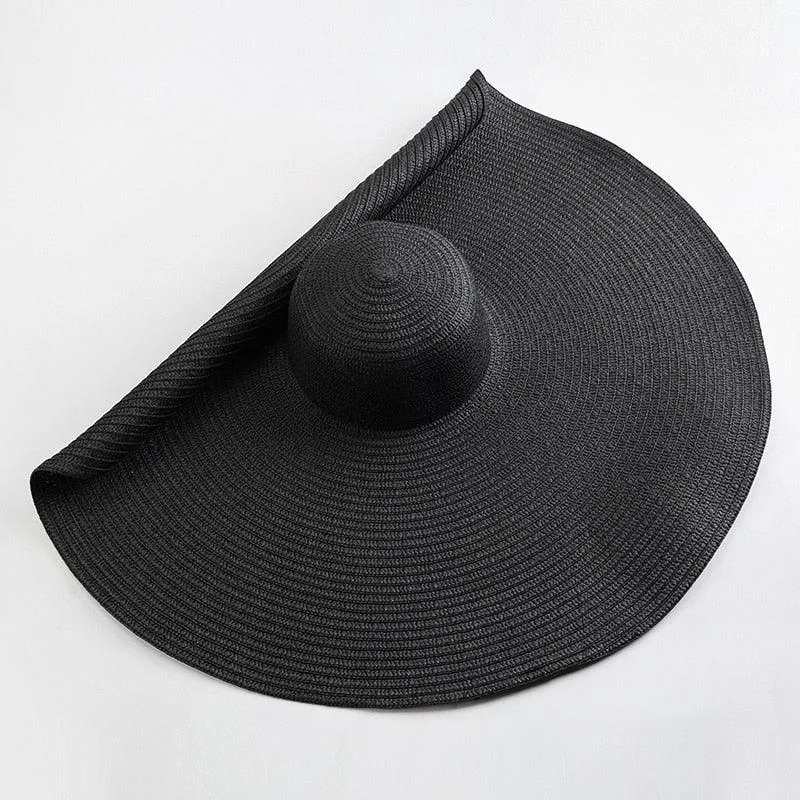 Oversized Wide Brim Sun Hat - Stay Stylish and Protected