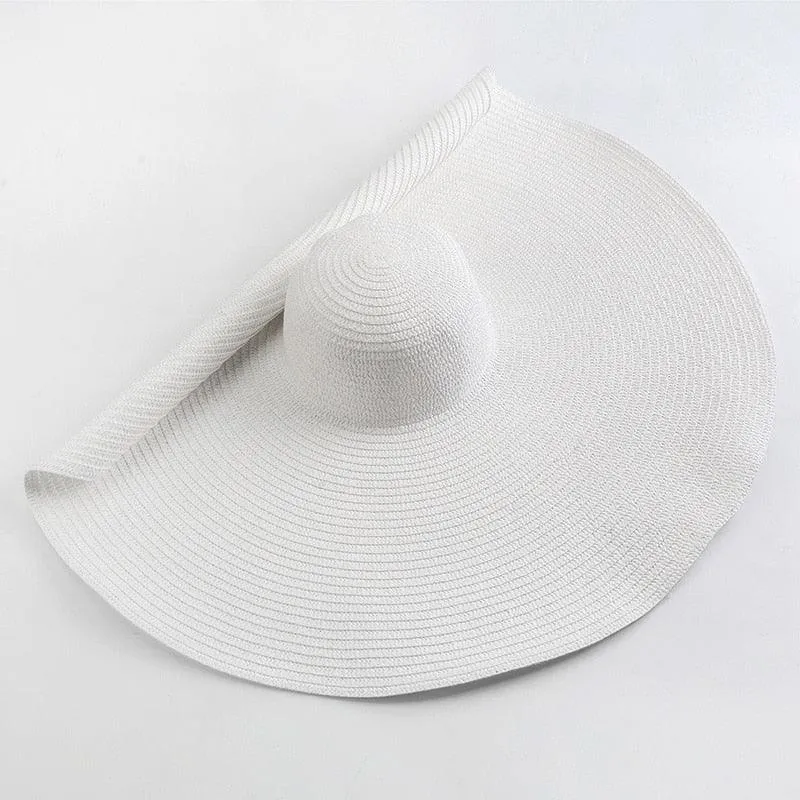 Oversized Wide Brim Sun Hat - Stay Stylish and Protected