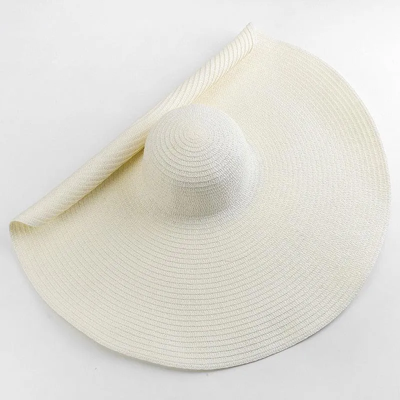 Oversized Wide Brim Sun Hat - Stay Stylish and Protected