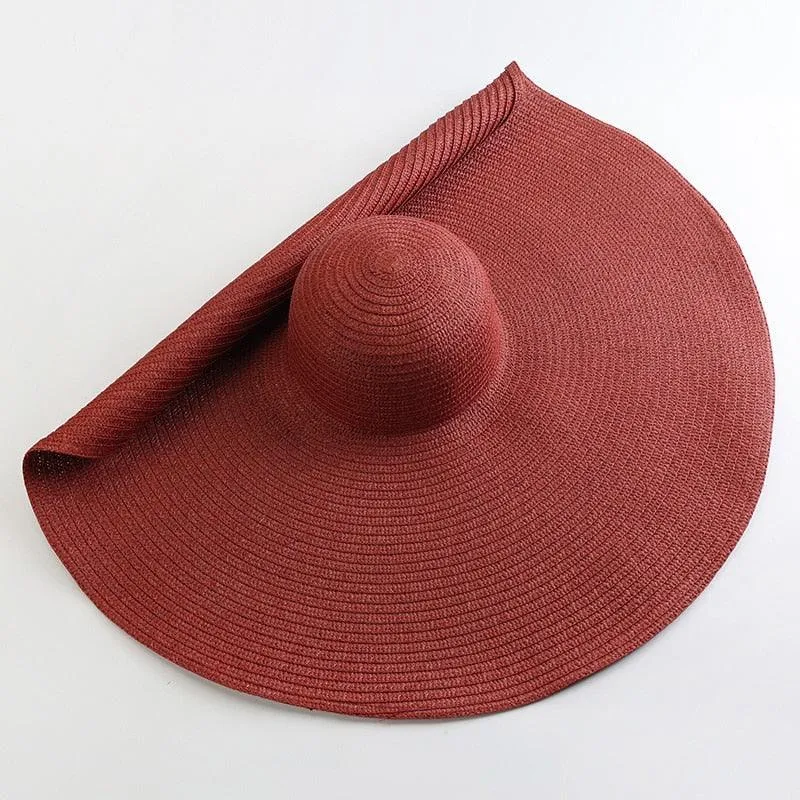 Oversized Wide Brim Sun Hat - Stay Stylish and Protected