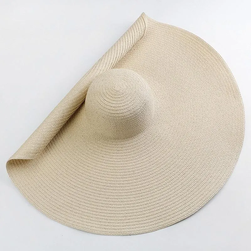 Oversized Wide Brim Sun Hat - Stay Stylish and Protected