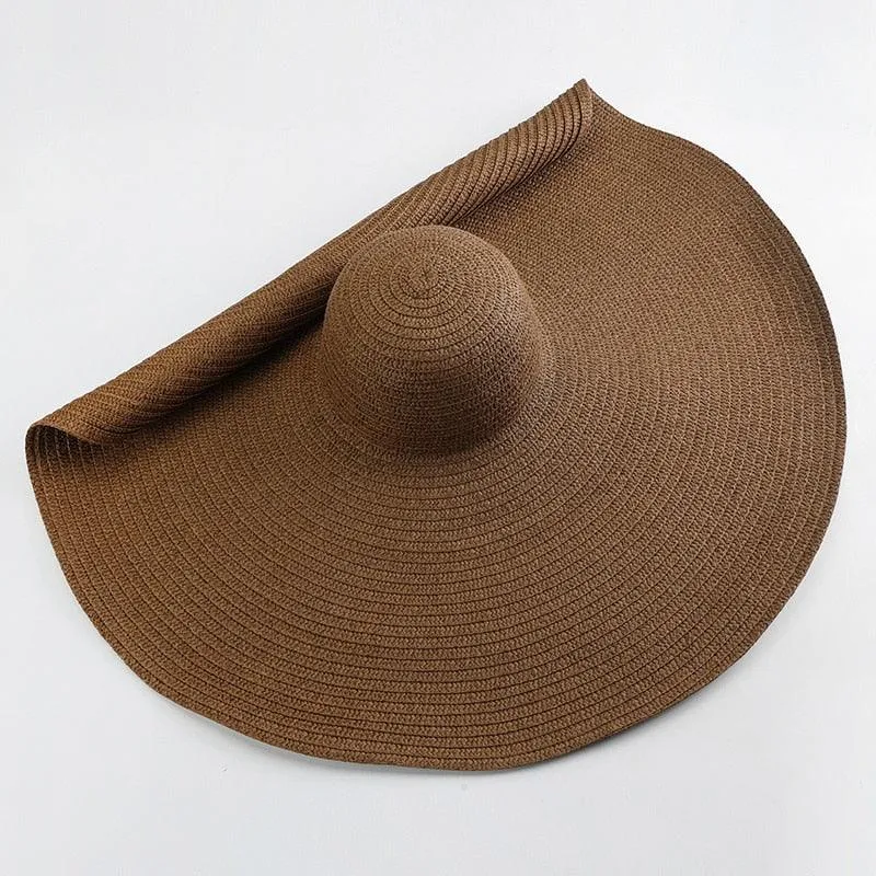 Oversized Wide Brim Sun Hat - Stay Stylish and Protected