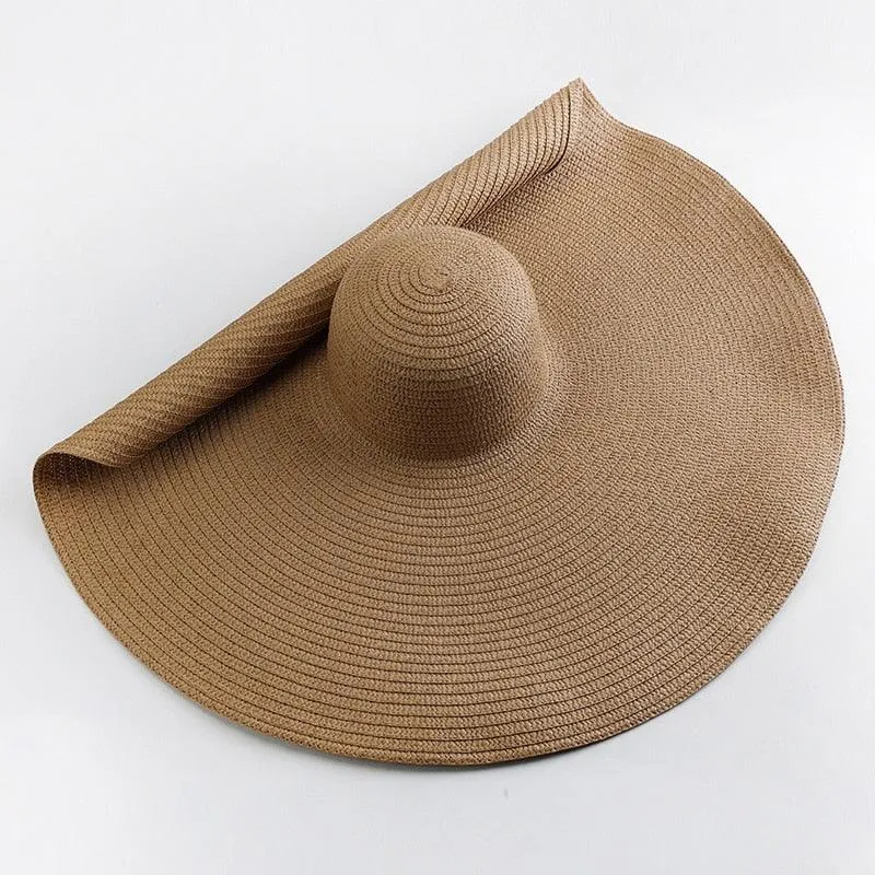 Oversized Wide Brim Sun Hat - Stay Stylish and Protected