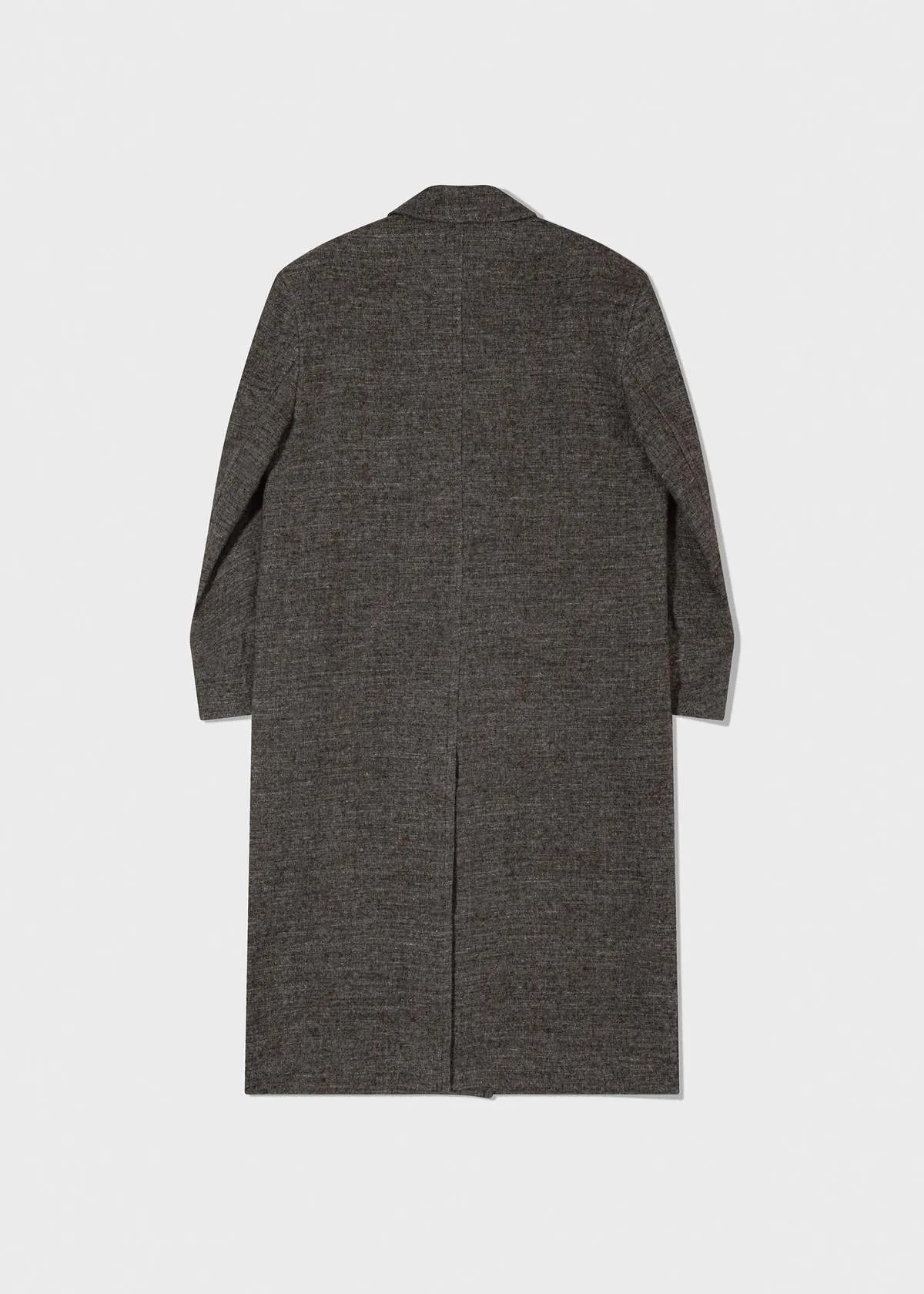 Oversized Wool Coat - Grey Melange