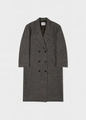 Oversized Wool Coat - Grey Melange