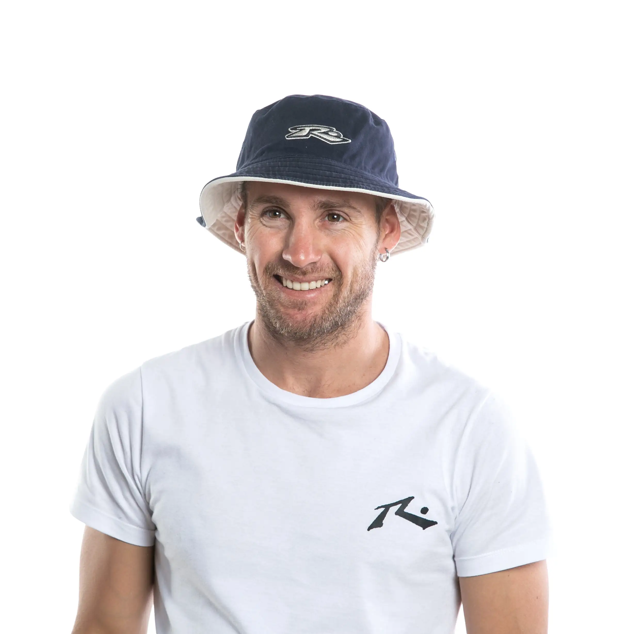 Pilusos Rusty Plymouth Reversible Bucket Hat Navy Blue