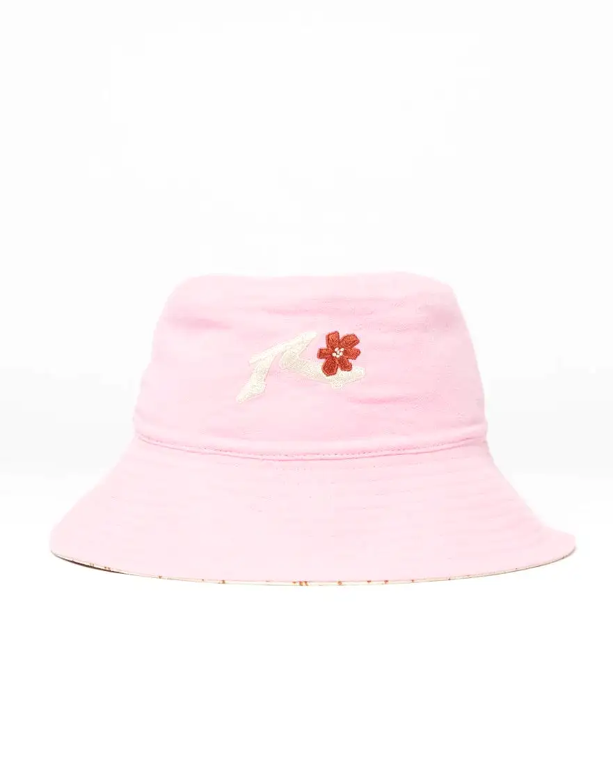 Pilusos Rusty Spring Time Reversible Bucket Hat* Pink Diamond