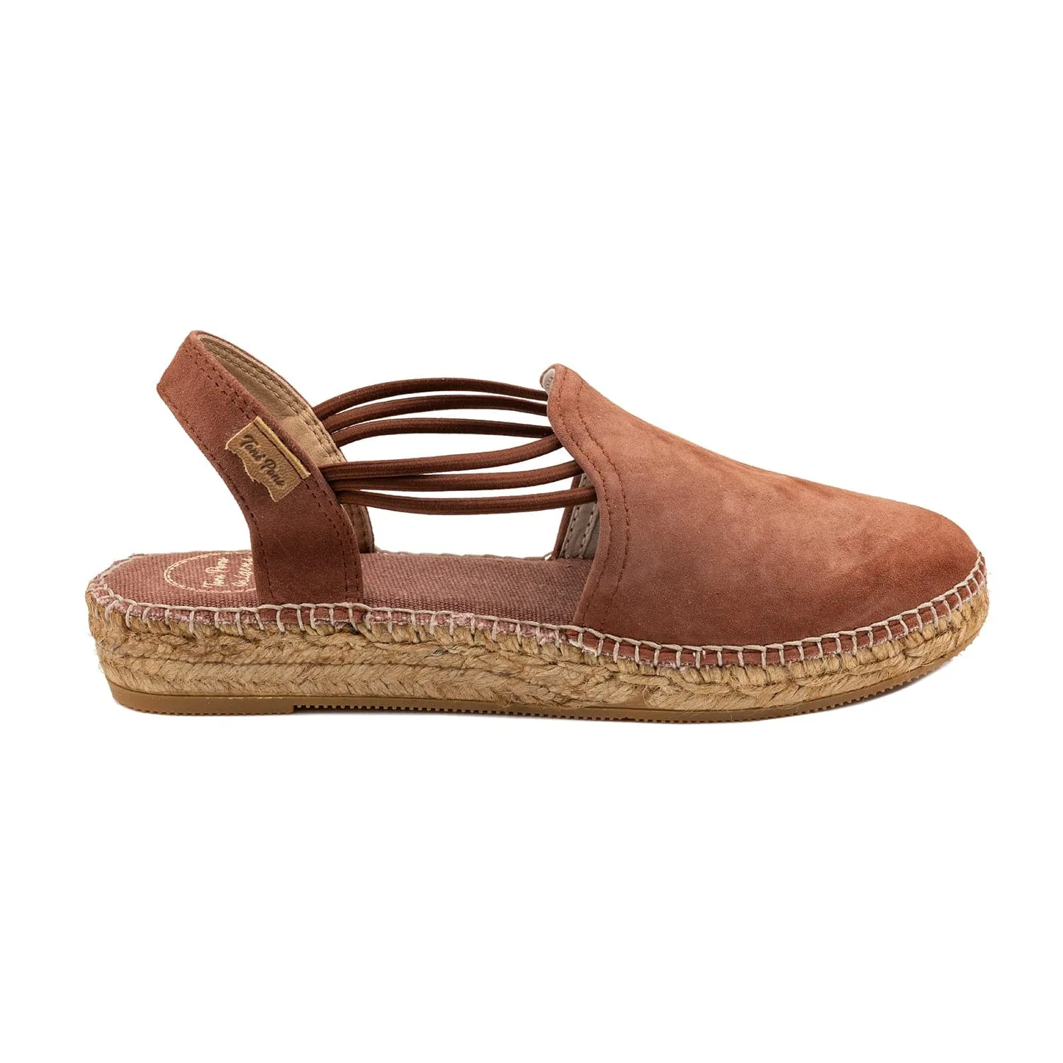 Plain Suede Leather Wedge Espadrille for Women - Nuria