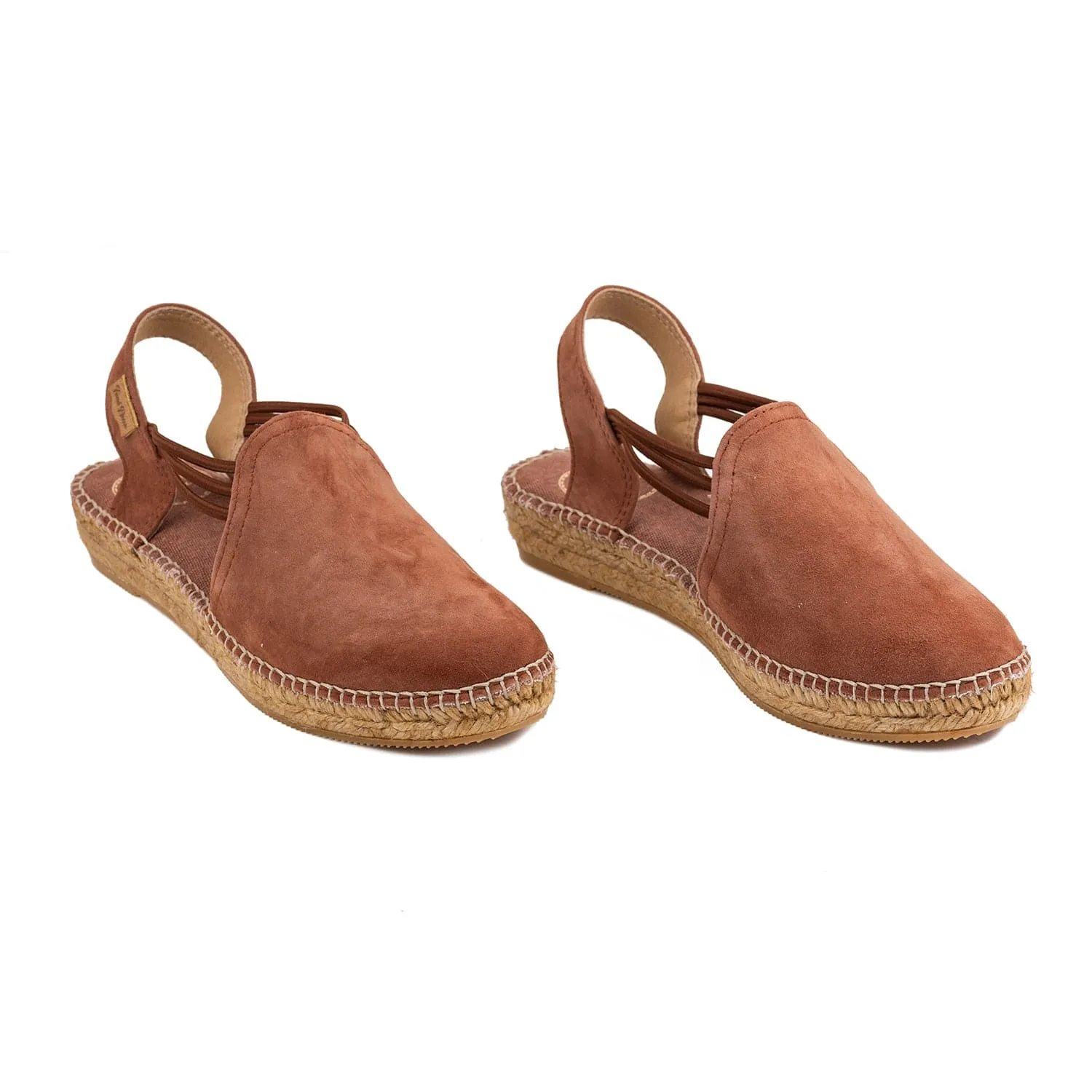 Plain Suede Leather Wedge Espadrille for Women - Nuria