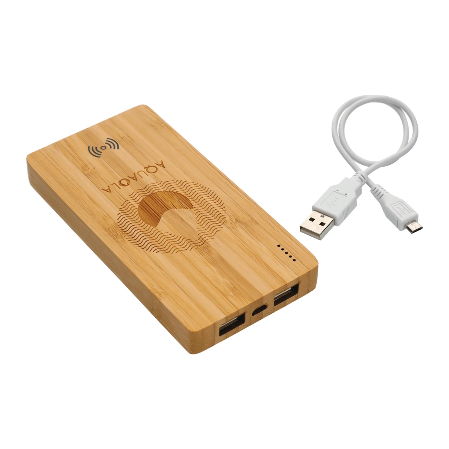 Plank 5000 mAh Bamboo Wireless Power Bank