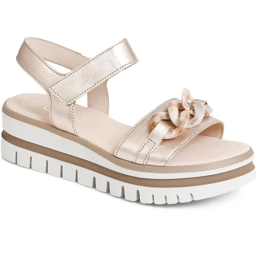 Platform Leather Sandals  - GAB39508 / 325 074