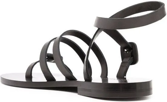 Ports 1961 strappy leather sandals Black