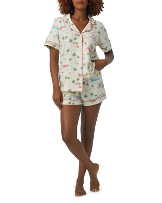 Printed Boxer Pajamas Set