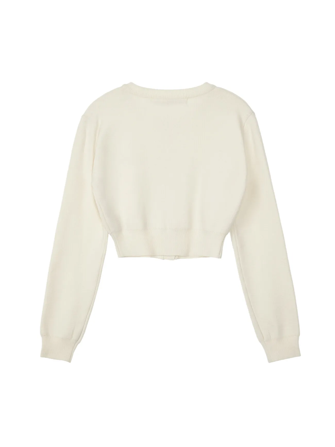 Rest & Recreation  |Long Sleeves Logo Cropped Tops Cardigans