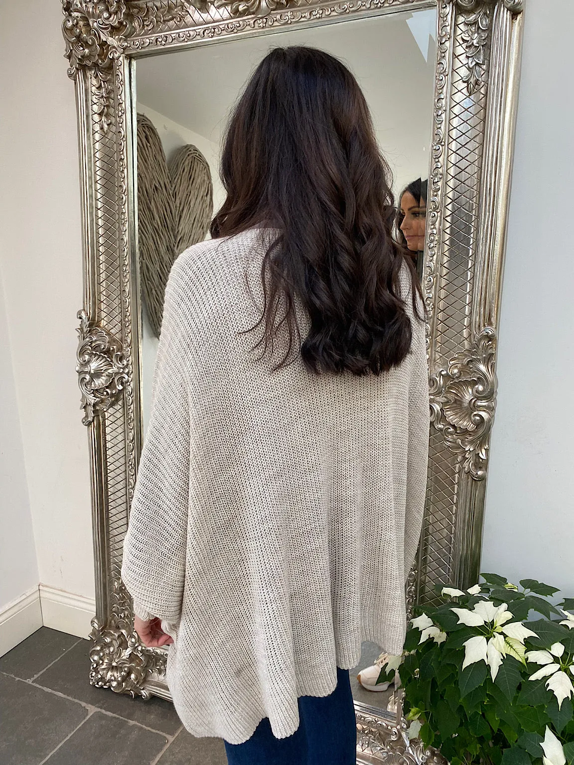 Ribbed Batwing Knitted Jumper Abbie