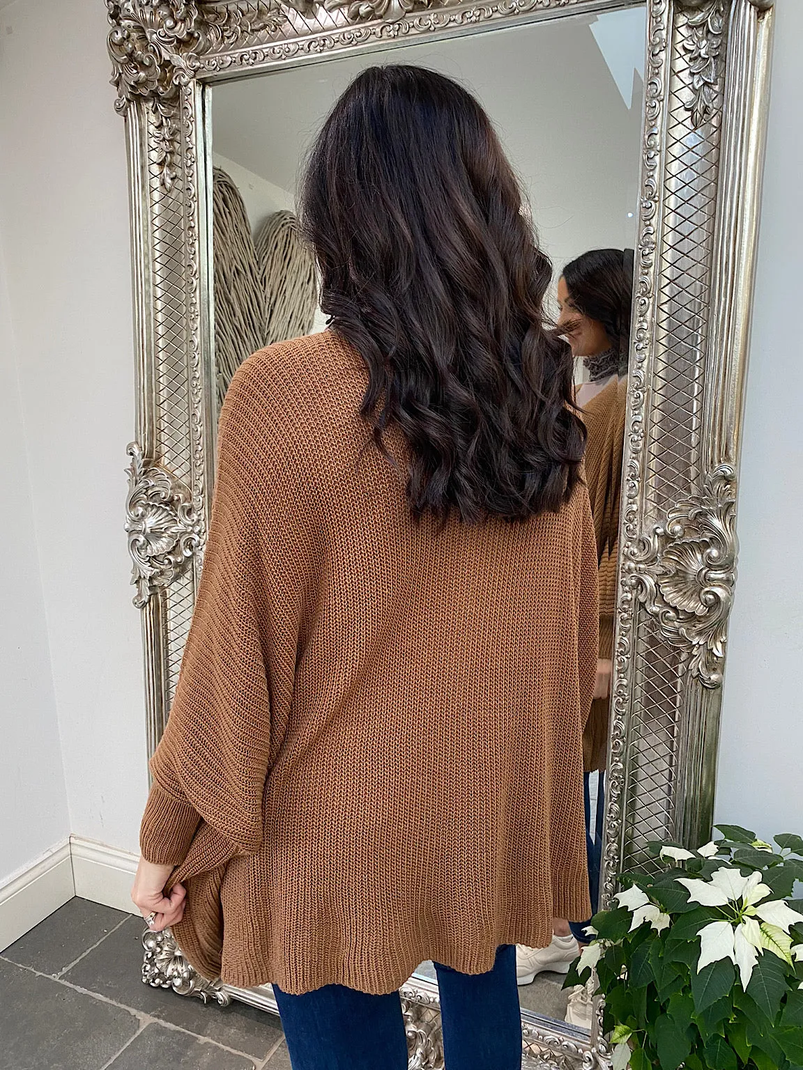 Ribbed Batwing Knitted Jumper Abbie