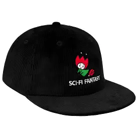 Sci-i Fantasy Flying Rose Hat Black