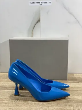 Sergio Levantesi Decollete Donna Julia Pelle Azzurro Luxury Woman Shoe