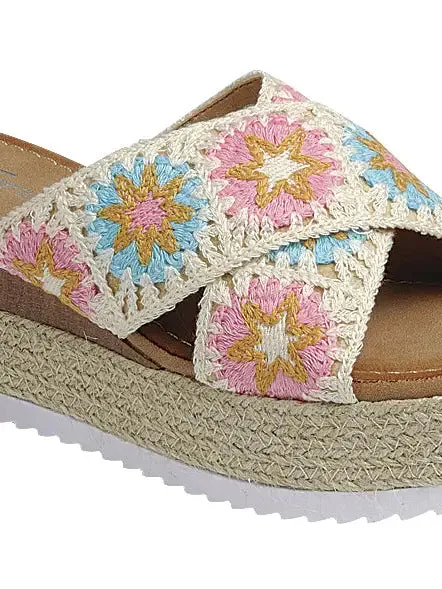 Skye Espadrille Crochet Sandal