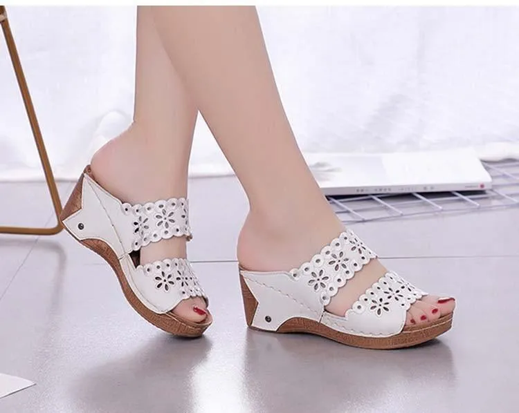 Slip-On Wedges Sandals