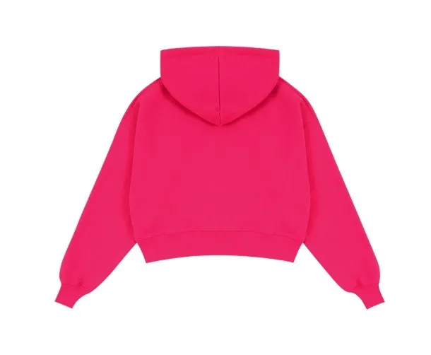 SLOW ACID  |Long Sleeves Oversized Cropped Tops Hoodies & Sweatshirts