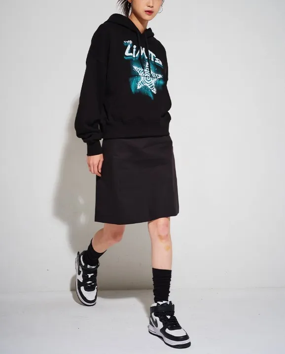 SLOW ACID  |Long Sleeves Oversized Cropped Tops Hoodies & Sweatshirts