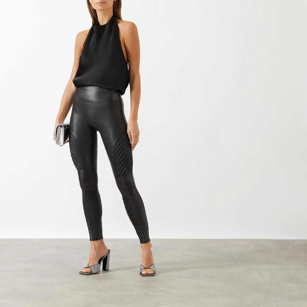 SPANX Motorbike Leggings Petite - Black