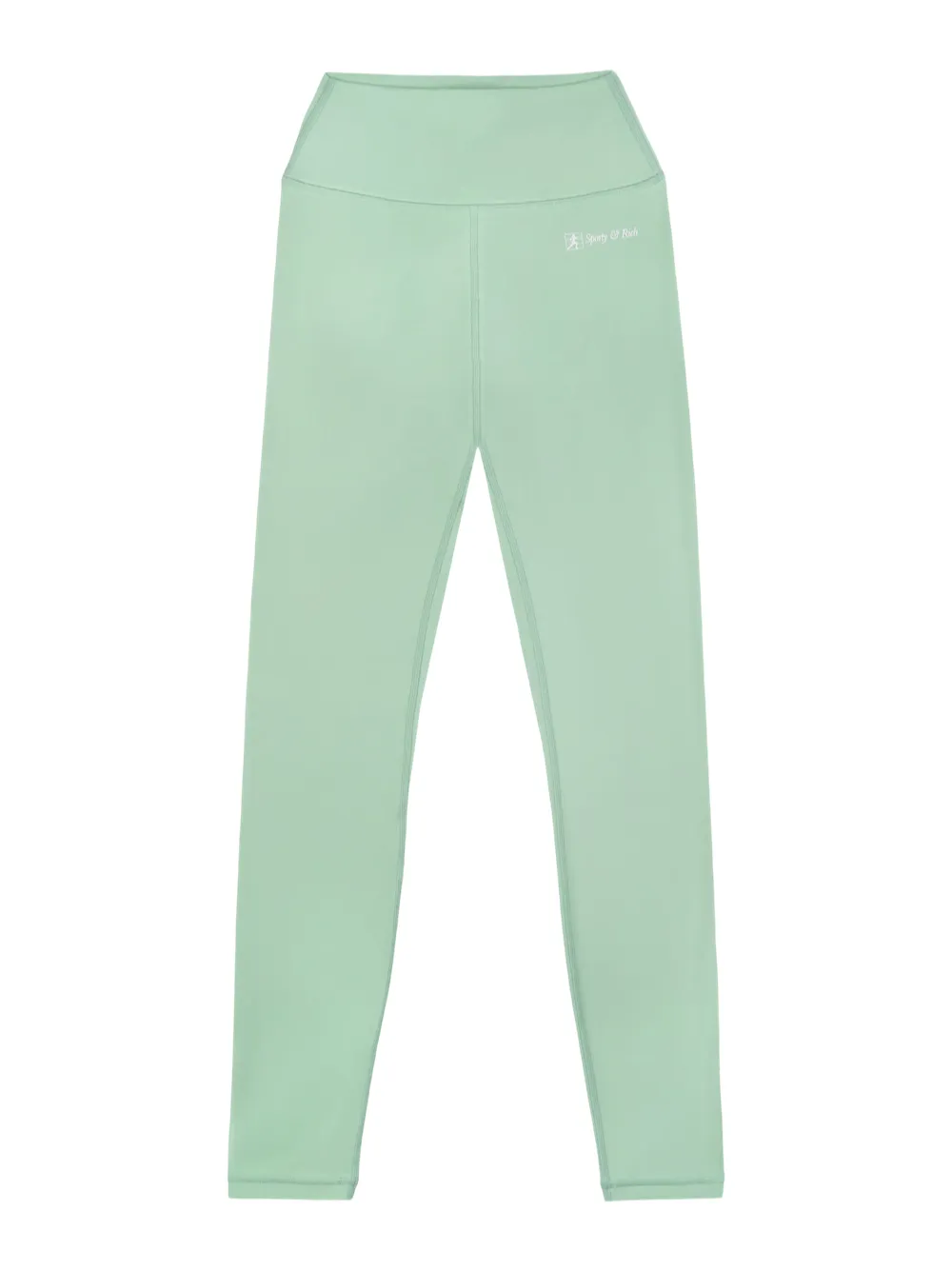 Sporty & Rich Runner Script Leggings in Thyme 218