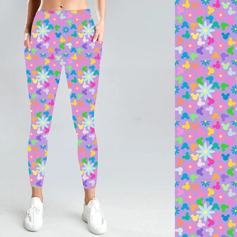 Summer Bloom with Side Pocket Leggings