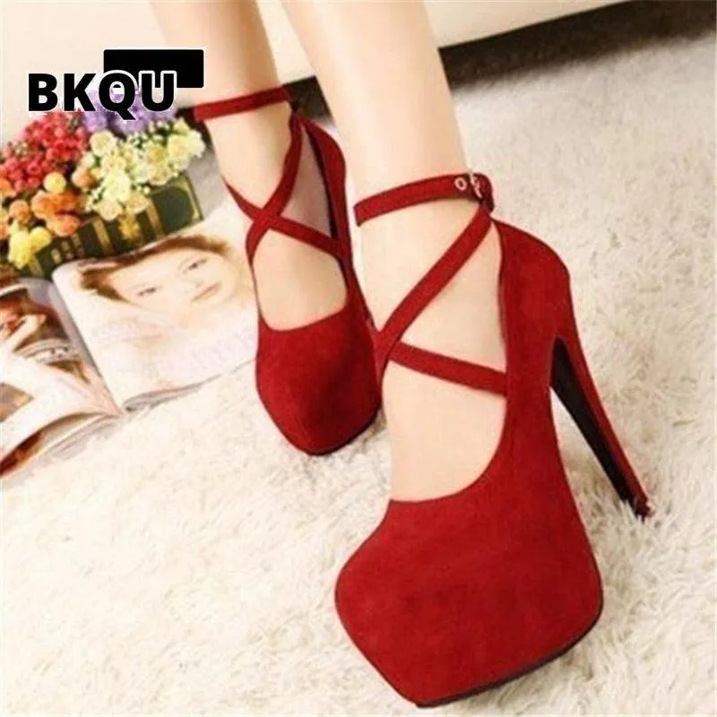 Super High Heel Stiletto Ladies Dress Pumps