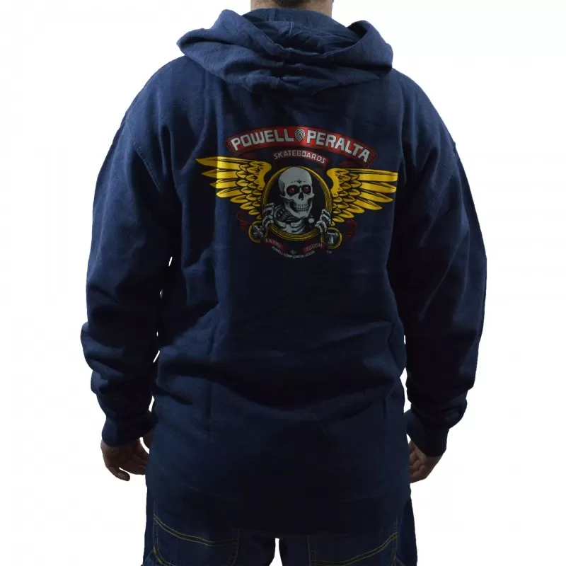 Sweat Hood Powell Peralta Winged Ripper - Navy Heather