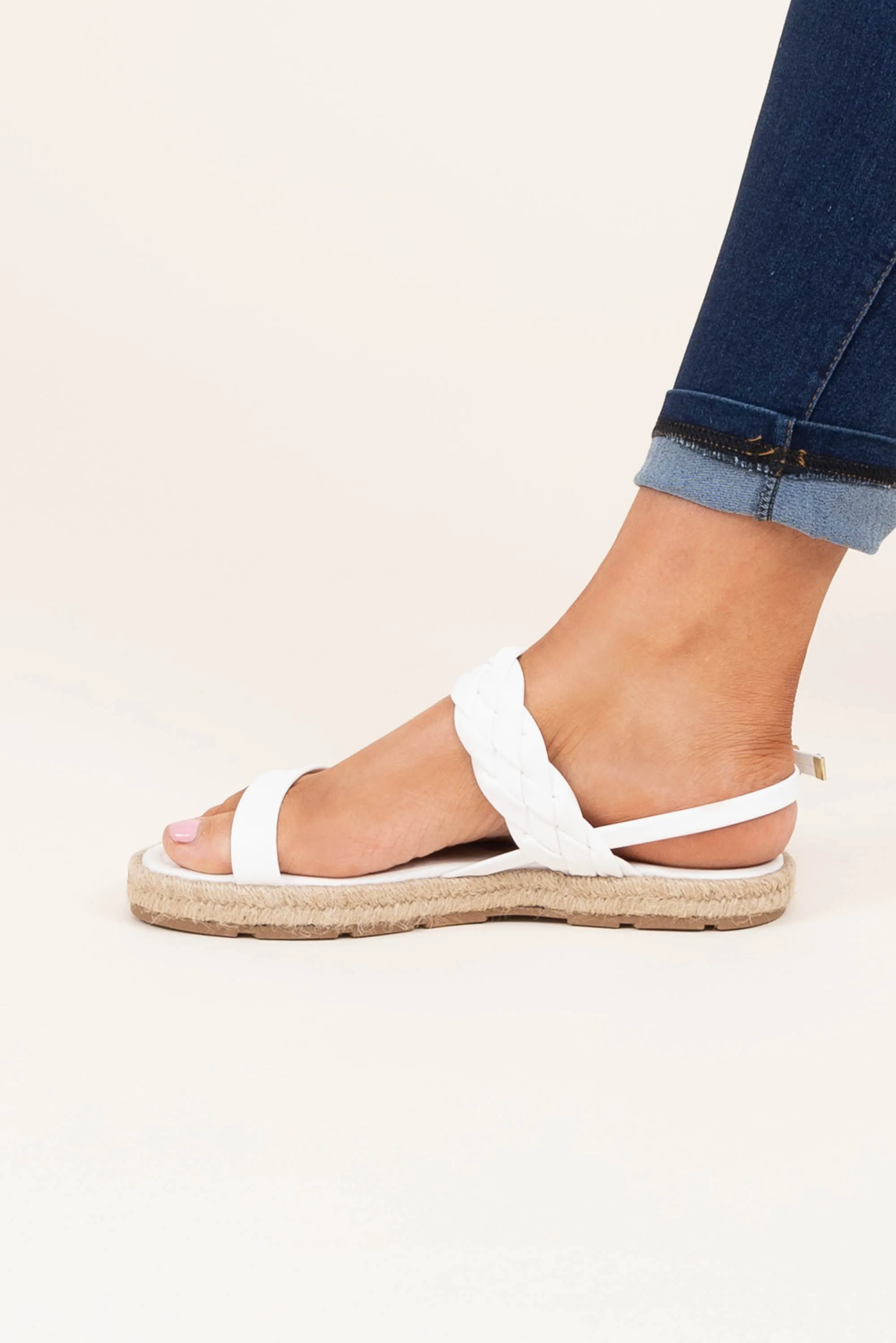 The Wiser Me Sandals, White