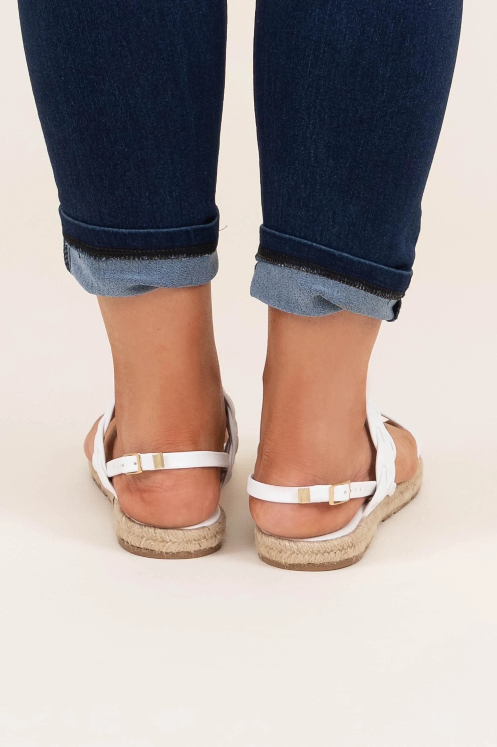 The Wiser Me Sandals, White