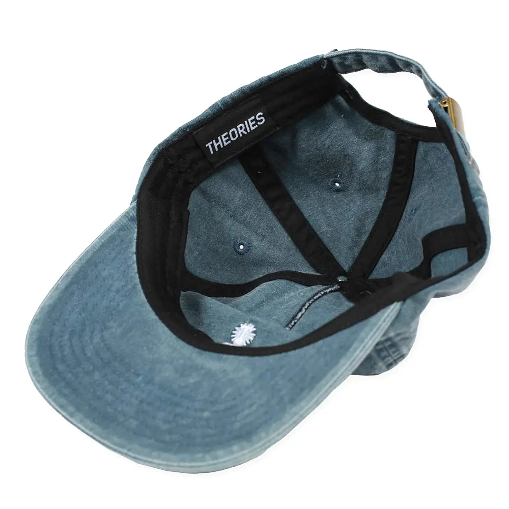 Theories Scribble Strapback Denim Hat Indigo