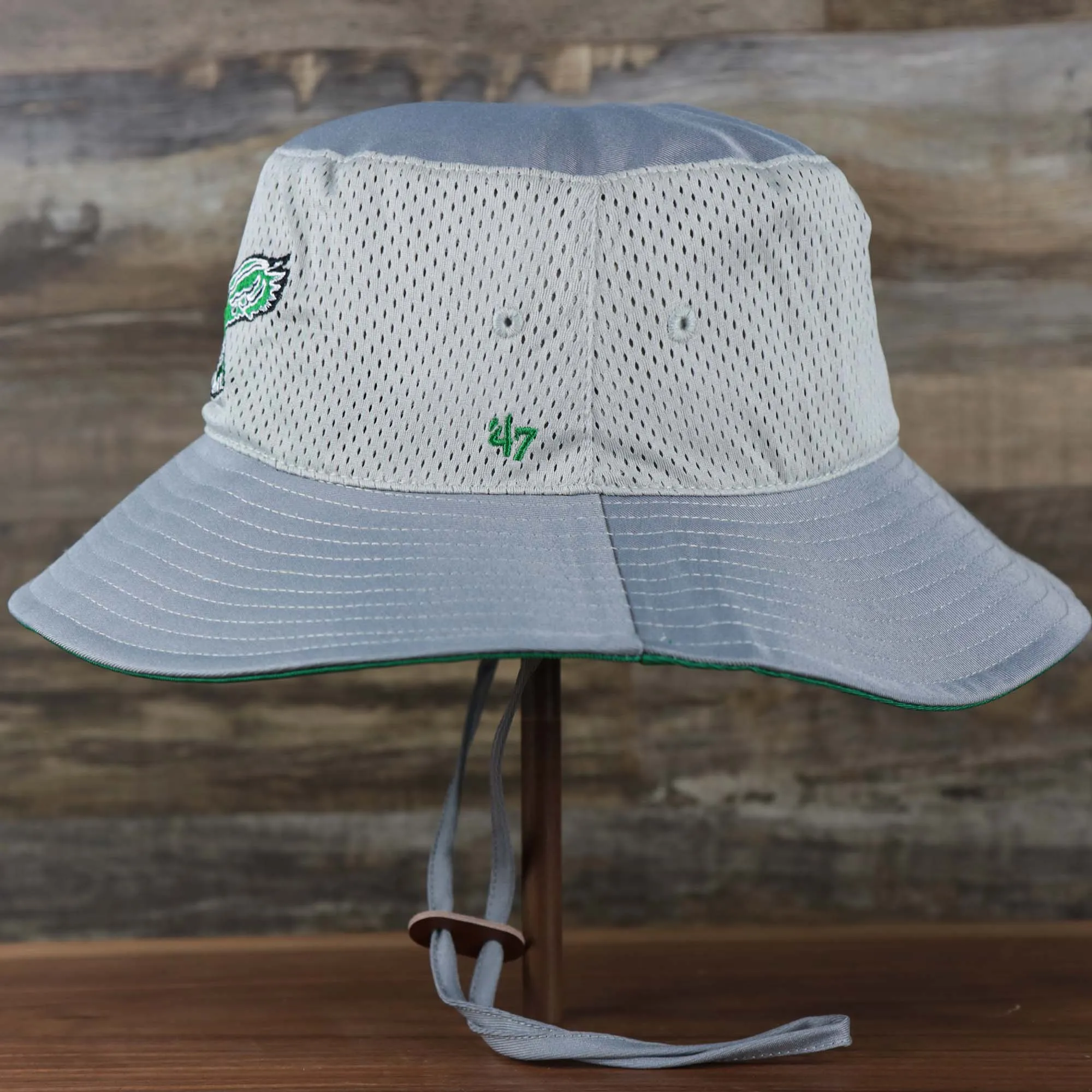 Throwback Philadelphia Eagles Panama Pail Bucket Hat | 47 Brand, Gray