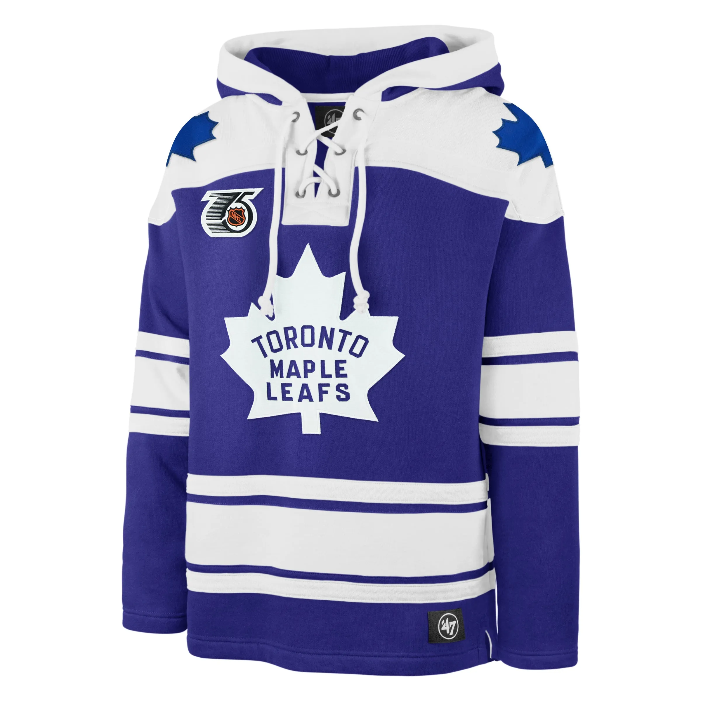 TORONTO MAPLE LEAFS VINTAGE RETRO FREEZE SUPERIOR '47 LACER HOOD